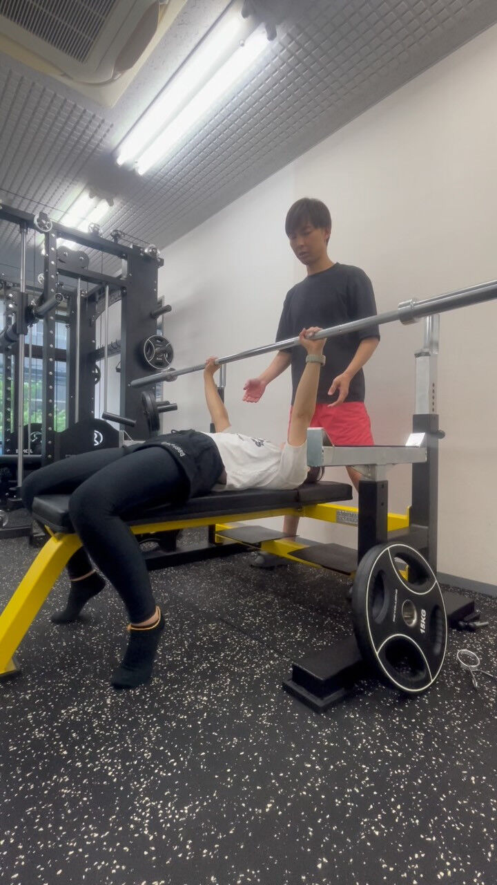 ✅パーソナルトレーニング／ベンチプレス